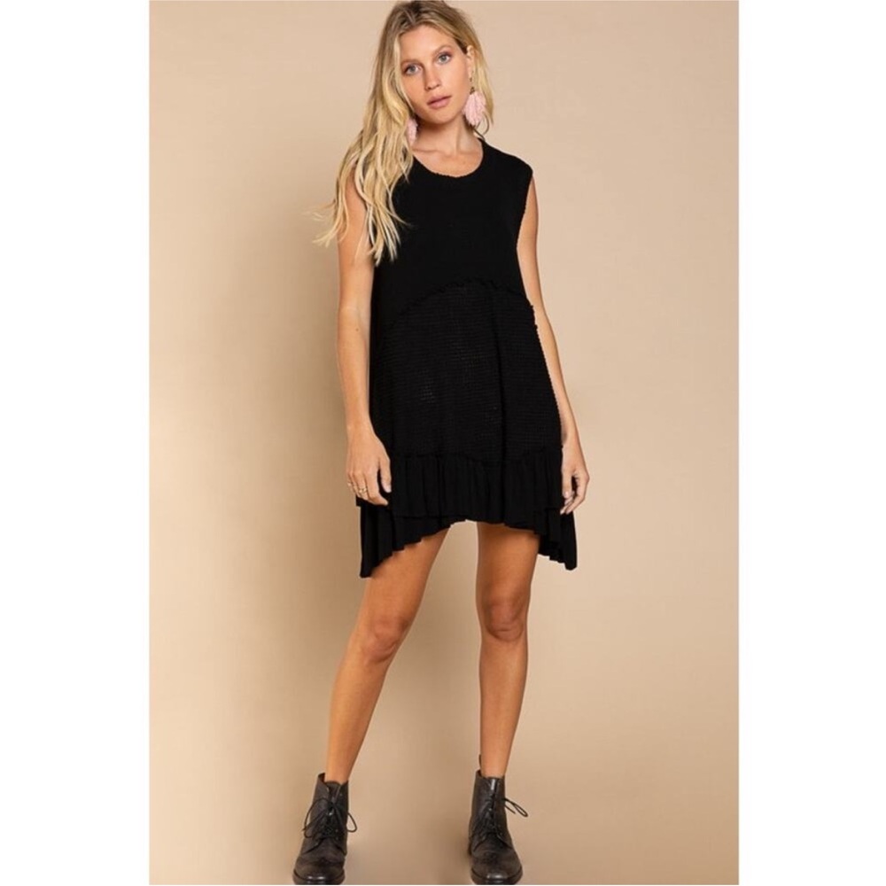 Pol Thermal Babydoll Mini Dress - Picture 5 of 7
